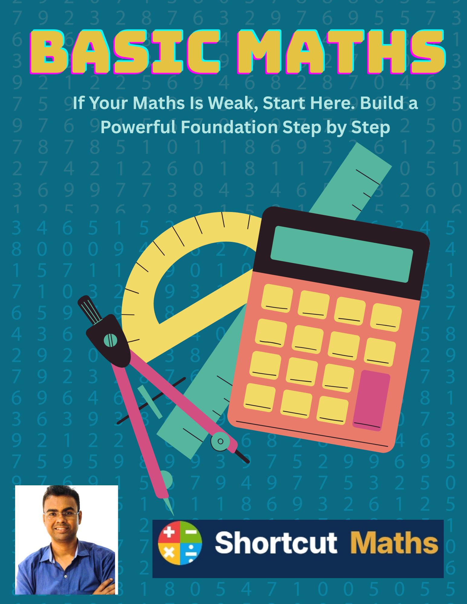 Basic Maths Book by Shortcut Maths Cover